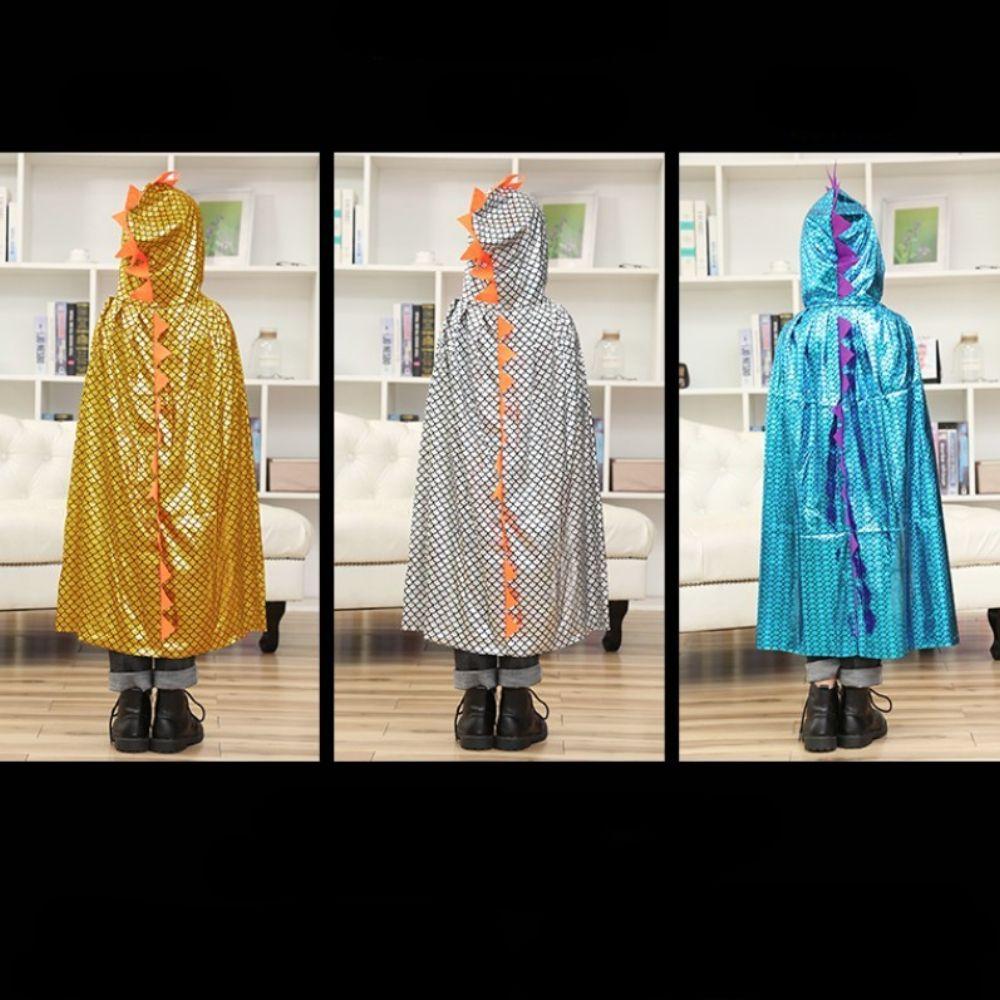 Kids Witch Animal Children's Day Halloween Party Cloak Cosplay Costume Hooded Cloak Dinosaur Cape