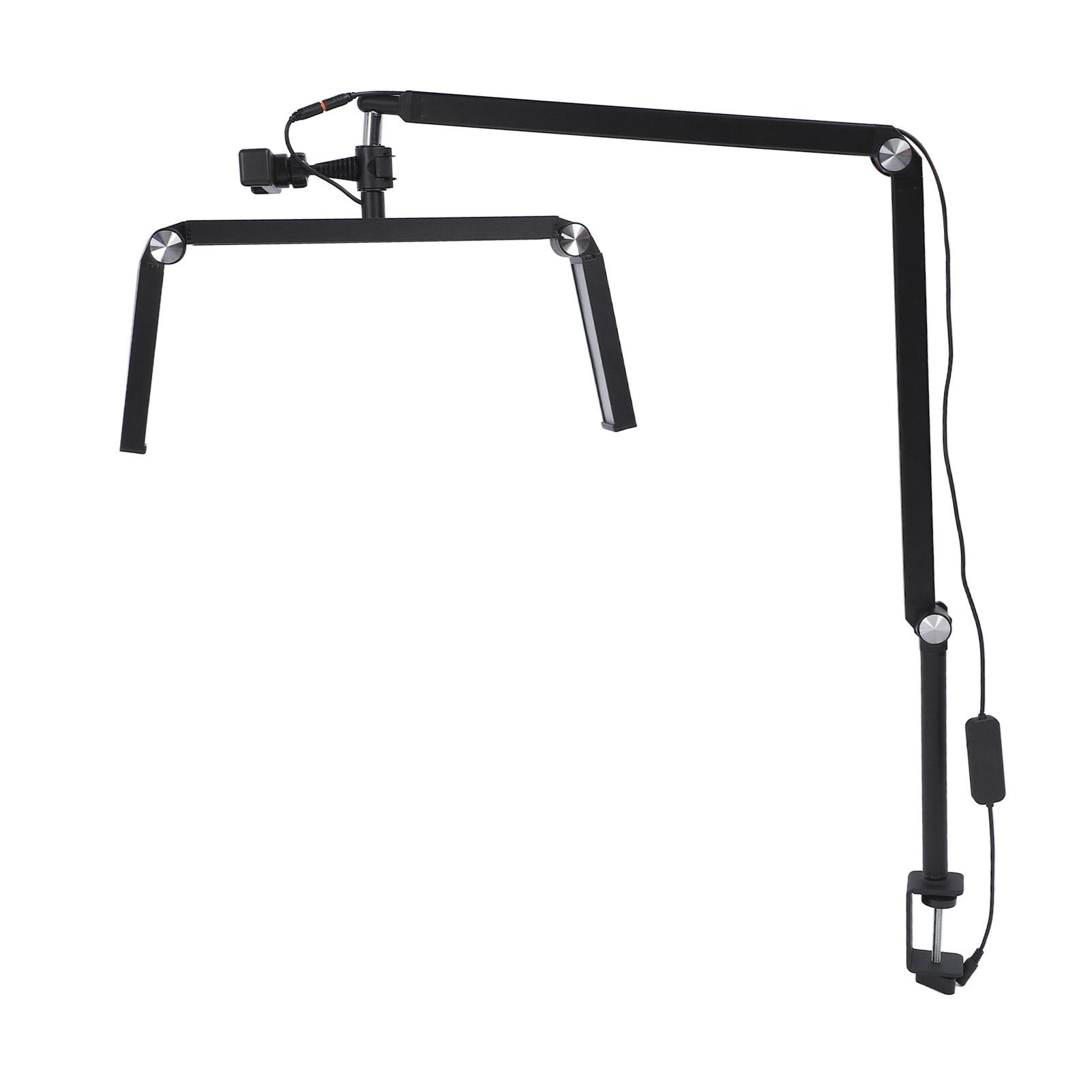 

30 Вт Nail Tech Light 3200‑5600K 2400LM 120LED маникюрная настольная лампа 10 уровней яркости складная 360 US Plug