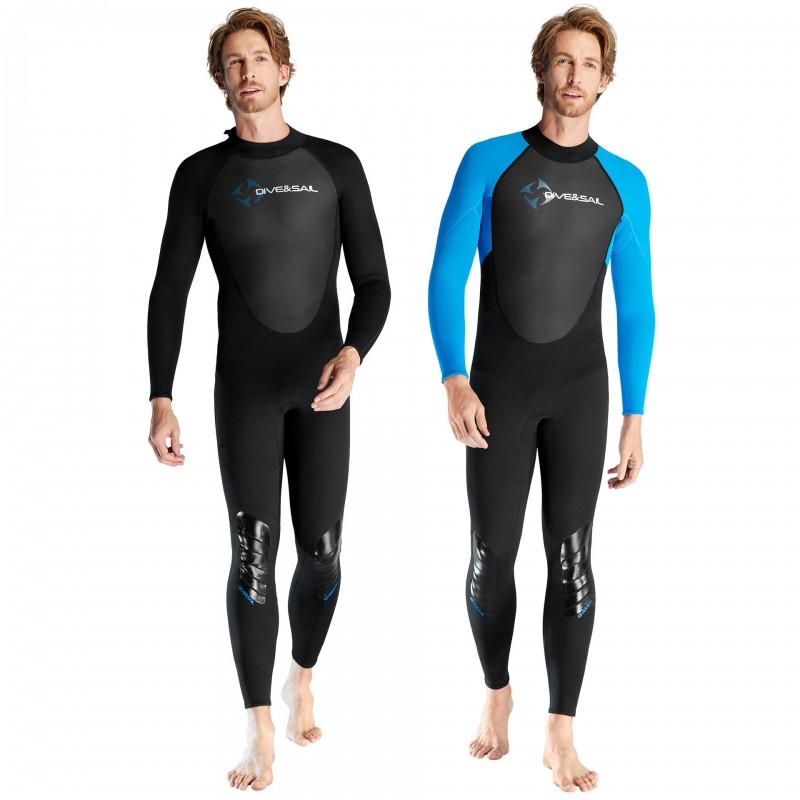3mm Diving Suit Men's One-piece Thick Warm Cold-proof Wet Snorkeling Surfing Swimsuit