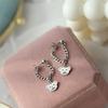 New Ins Hip Hop Trendy Hiphop Bear Stud Earrings Japanese and Korean Sweet Cool Chain Long Earrings Women's Personality Earrings