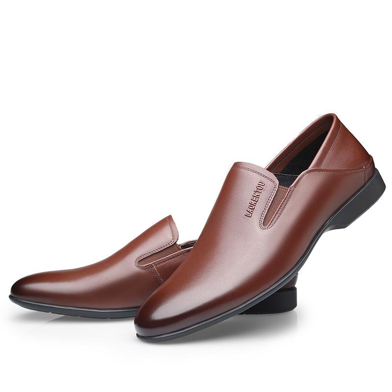 

Голова старика новая мужская обувь в стиле бизнес-кэжуал, галоши на одной педали, кожаная обувь, мужская формальная повседневная кожаная обувь 44 коричневый