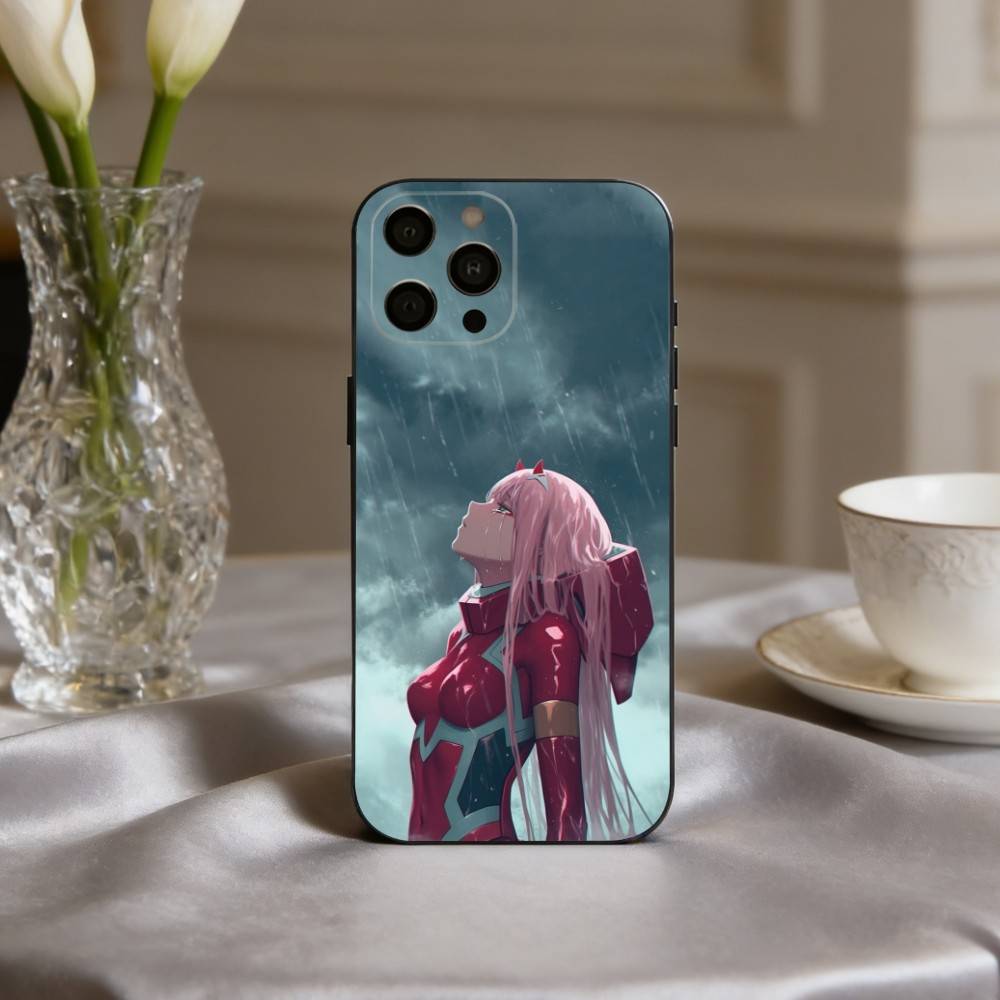 D-Darling In The F-Franxx Z-Zero Two Phone Case For iPhone 17pro,16,15,14,13,12,11 Plus,Pro Max,XS,Soft Silicone Black Cover