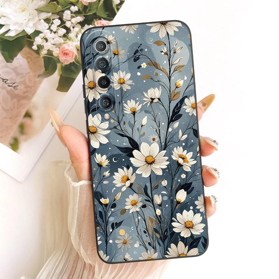 For Xiaomi Mi 10 5G Case Popular Flower Daisy Soft Silicone Shockproof Cover For Xiaomi Mi 10 Pro 5G Funda Mi10 Mi10Pro 5G Shell