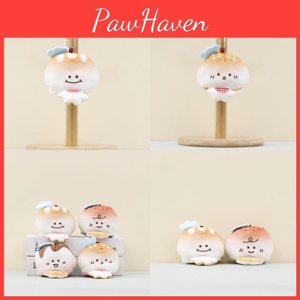 Plush Cat Smiling Keychain With Soft Pp Cotton Filling For Decoration Or Gift