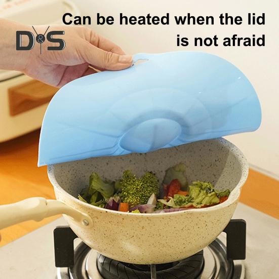 Set de 5 capace din silicon pentru boluri, oale, capace pentru alimente sigure pentru cuptorul cu microunde, capace etanșe pentru recipiente de diferite dimensiuni, cu găuri de agățare