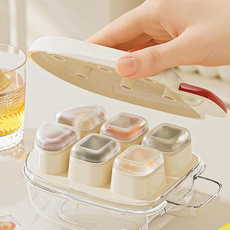 6 Grid Silicone IceCube Molds Big Tray Mold IceCube Maker Reusable Durable Bar Pub Whiskey Cocktail Ice Block Maker Model