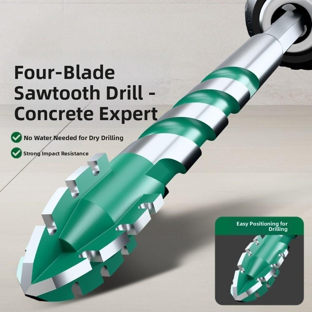 2Pcs High Hardness Concrete Metal Drilling Bits High-Speed Dry Drilling Bits  Glass Marble