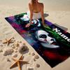 Custom Name Ultra-Soft Beach Towel with Joker Theme,Ideal for Pool - Camping, Diving - Perfect Travel Essential, Vibrant Beach Towel.