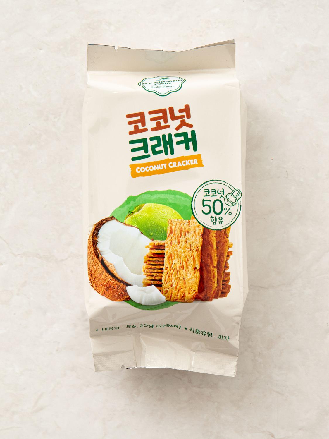 Хрустящие кокосовые крекеры - Упаковка 56,25 г 1ea