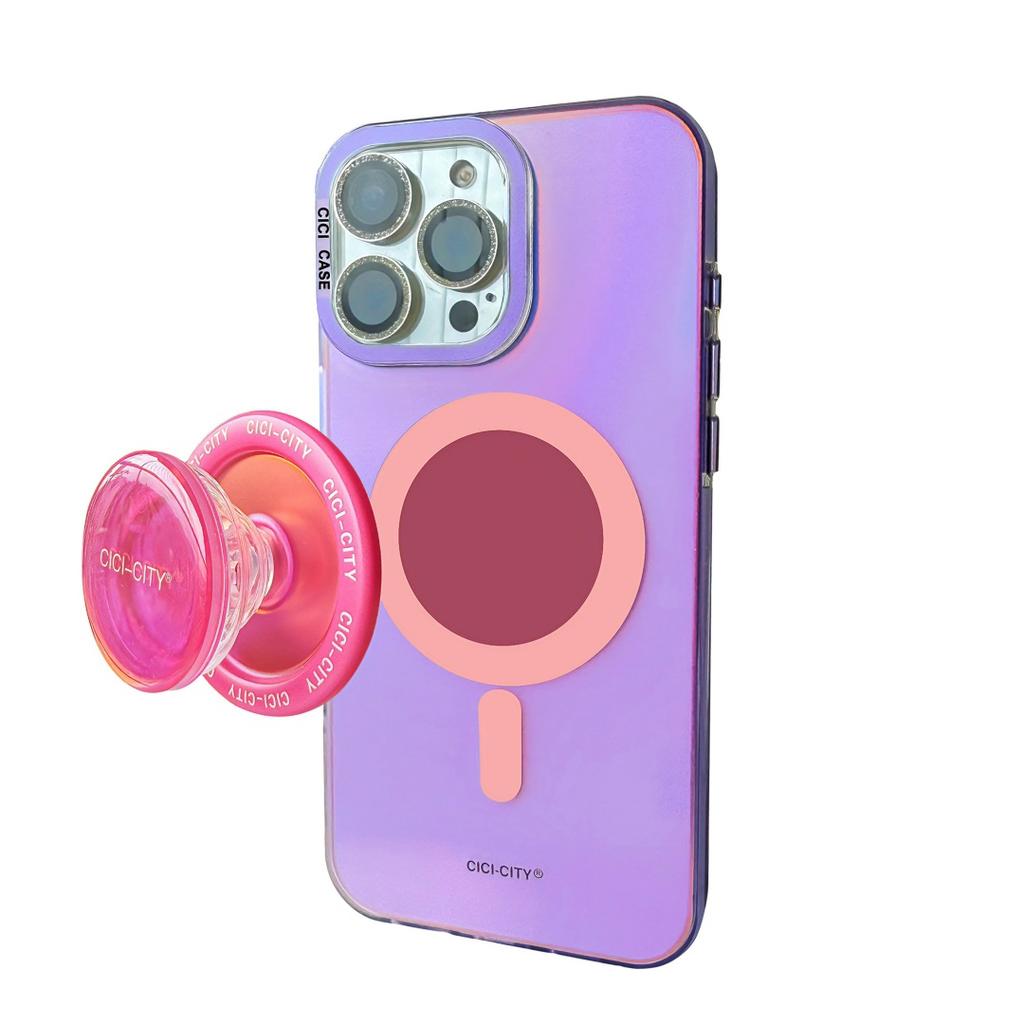 Luxusní Módní Matné Měnící Barvu Magsafe Pouzdra na Telefon pro iPhone 17 Air 16 15 Pro Max 14 13 Magnetický Kryt pro Bezdrátové Nabíjení