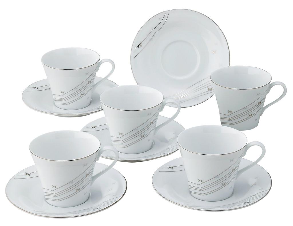 Hanae Mori Ripple 5-cup Coffee Set MC1200-2