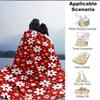 1pc Floral Pattern Lightweight Flannel Blanket, Comfortable and Warm Blanket, for Office and Camping Sofa Bed, Livingroom075