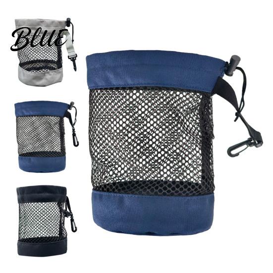 Golf Accessory Bag Portable Ball Storage Bag Drawstring Mesh Pouch for Accessory Large Capacity Gear Holder Organizer Gift Men Women Golfer