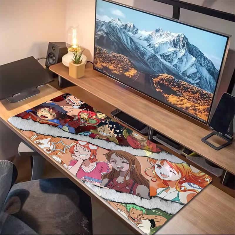 One Piece3 Print  Cushion Non-slip Laptop Tablet Big Mousepad XXL Mat Mini PC Playmat With Lock edge