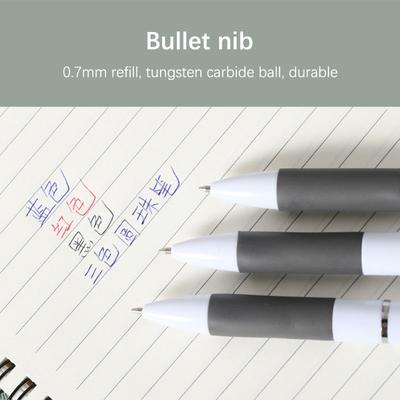 3 Colors In 1 Press Ballpoint Pen Classic Ballpoint Pen Writing Pen Office School Writing Stationery Red Black Blue 0.7Mm Pen