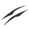 2 Pcs Headlight Eyebrow Front Left Right Light Eyelid Trim Cover Replacement for Ford Focus MK2