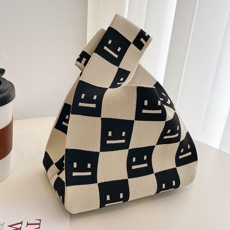 Chic Portable Knitted Handbag - Xiaohongshu Recommended Cute Style