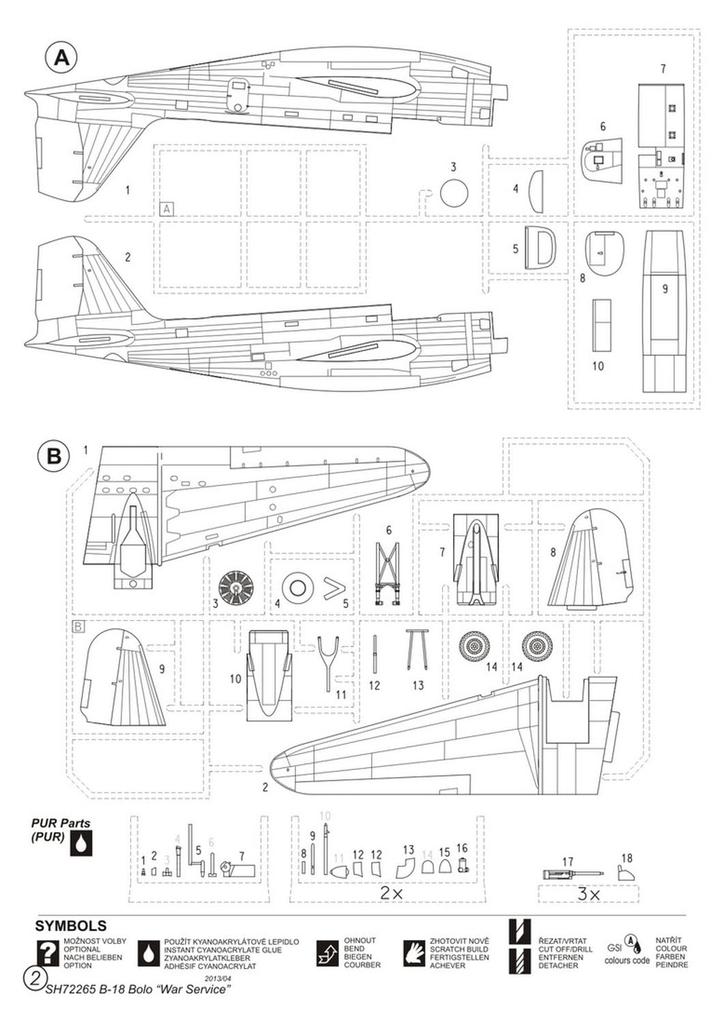 Special Hobby Maßstab Amerikanischer Douglas Bolo Kriegstarnung Plastikmodellbausatz SH72265 1/72 B-18 Zweimotoriger Bomber, Farbe, (Flugzeug)