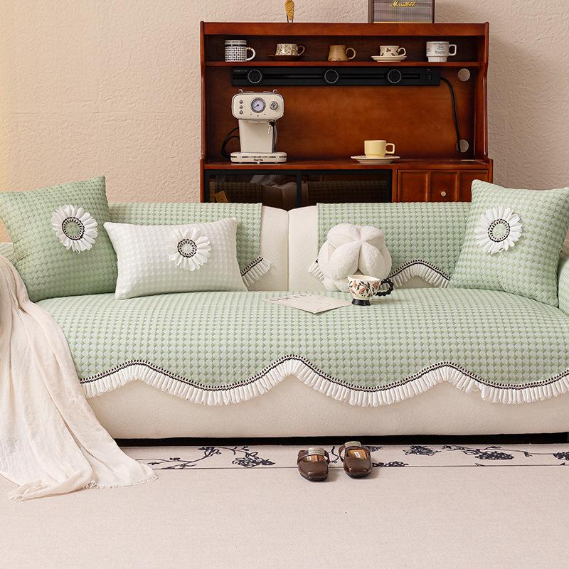 Summer New Sofa Cushion Summer Non-Slip Mat Seat Cushion Cool Feeling Irregular Sofa Cover Special-Shaped Cover