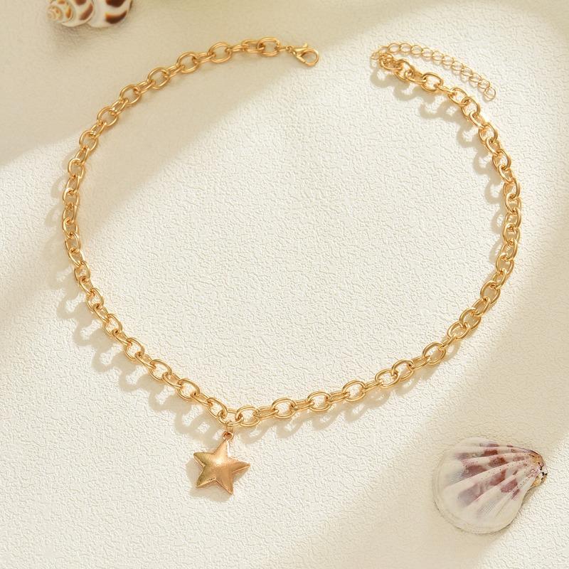Diamond Love Necklace Alloy Jewelry Niche Versatile Sweet Clavicle Chain Women's Summer Necklace