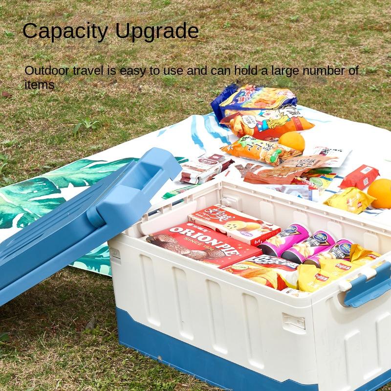 Car Seat Storage Box on-Board Car Trunk Folding Storage Box Multipurpose Stowing Box Waterproof Car Camping Outdoor Accessories