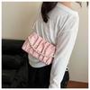 Spring and Summer 2025 New Pleated Pearl Chain Bag Bag Women's Fashion Underarm Bag Casual Women's Bag Cloud Bag