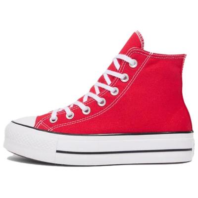 All Star Lift chaussures de skate montantes à la mode décontractées antidérapantes résistantes à l'usure pour femmes rouge