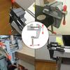 Sturdy Mini Aluminum Bench Vise: Adjustable Table Clamp for Crafting, Electronics, & DIY Projects