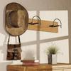 Cowboy Hat Rack 2 Pack, Wall Mount Hat Organizer, Heavy Duty Hat Hanger for Western Home Decor.