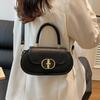 Minimalist Pu Small Square Crossbody Bag With Top Flap For Daily Use Women