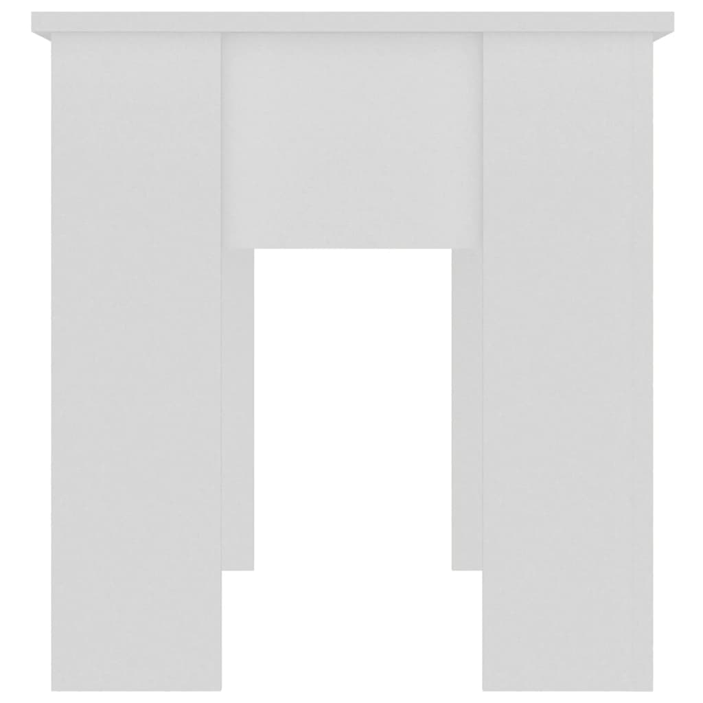 Vidaxl Coffee Table, White, 101X49X52 Cm, Wood-Based Material