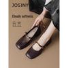 Josiny Women's French Mary Jane Block Heel Pumps