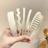 Matte Finish Toothed Headband for Women - Non-Slip Hair Band for Face Wash, Skincare & Crushed Hair Styling, Summer Essential
