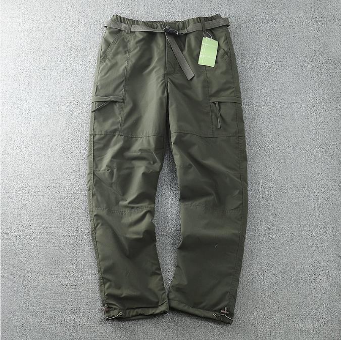 Tooling Kalhoty Silné nepromokavé Fleece Cargo Kalhoty Muži Ženy Zimní Outdoor Multi-kapsy Volný Rovný overal Kalhoty