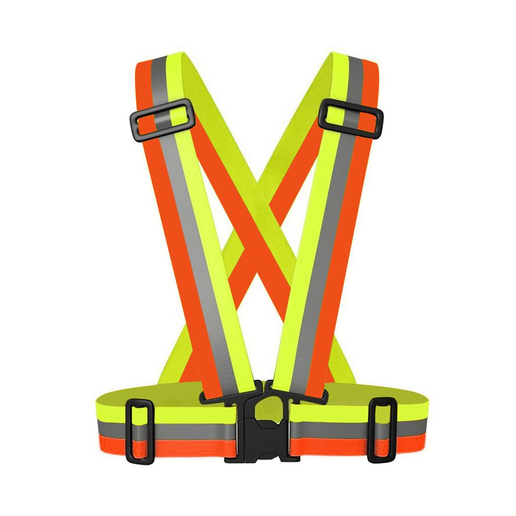 Hi Vis Lightweight Night Running Cycling Belt Adjustable Multiple Color Reflective Safety Strap Vest 4cm Width