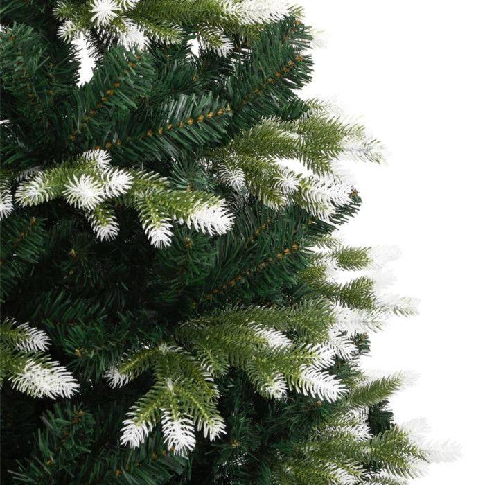VidaXL Artificial Hinged Christmas Tree with Flocked Snow 240 Cm 356759