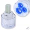 40 Mm Ceramic Cartridge for Bathtub, Shower and Washbasin Taps
