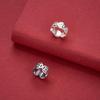 Chinese Style S925 Sterling Silver Large Hole Coin Spacer Wheel Beads for DIY Jewelry Making - Bracelet and Necklace Accessories.