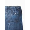 Benetton Denim Printed Banding Skirt Bask92631