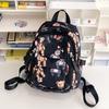 Student Schoolbag Female Bear Print Backpack Graffiti Junior High School Student Small Backpack