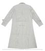 Handmade Formal Casual Workwear Stylish White Men Genuine Leather Trench Coat