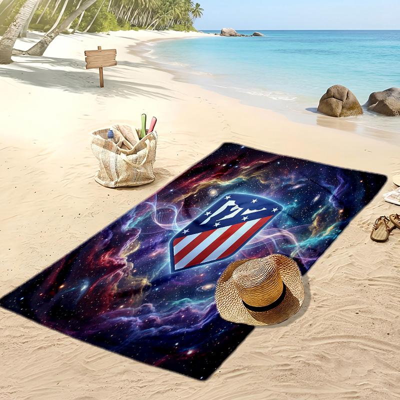 Atletico Madrid Printed Beach Towel Quick Dry Soft TowelPortable Large Rectangular Beach Blanket for Travel Swimming Pool
