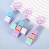 Tetris Fingertips Press Creative Buttons Keychain Design Portable Decompression Artifact