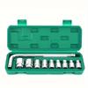 12 Pieces Set of Ratchet Wrench Sockets Set,1/2 Inch Drive with Way Quick Released Ratchet Handle and Bent rod,Mechanic Tool Kit