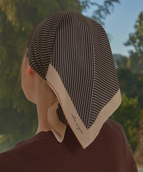 WHITE PROJECT [Gift Box]_Stripe Silk Scarf_2 Colors