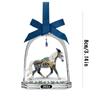 2D Acrylic Horse Christmas Ornaments Hanging Crafts Christmas Tree Horse Pendant Ornaments Party Supplies 2025 Xmas Navidad
