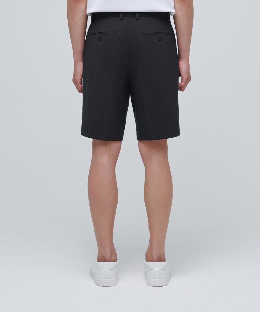 Musinsa Standard Lightweight Hidden Banding Half Slacks [Dark Gray]