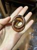 Men's Thunder Mark Jujube Wood Prayer Beads Bracelet with Wind Fire Wheel Pendant