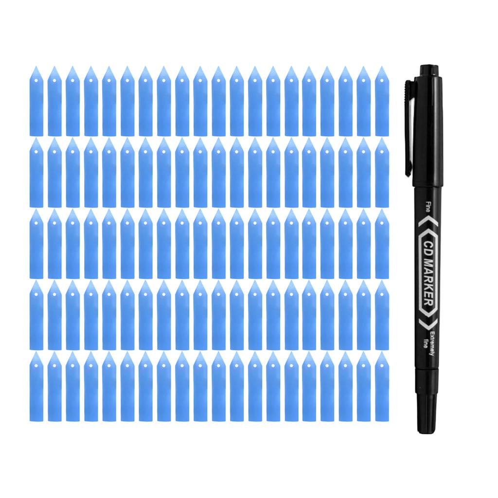 4-Inch Reusable Plastic Plant Labels For Garden Seedlings  Vegetables  Flowers  Etc.  Gardening Organization Set 100pc 3ml