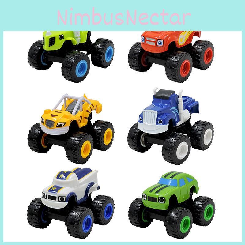 Blaze Monster Machines Set autíček na setrvačník RC Offroad s tématem ohně pro děti
